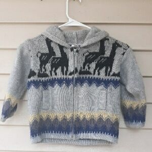 YARINA Sweater Alpaca/cotton Kids size 2 2T Ecuador